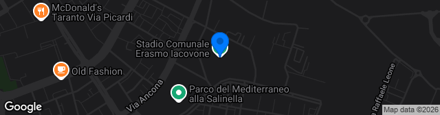 Map showing Stadio Comunale Erasmo Iacovone