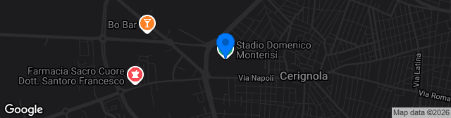 Map showing Campo Comunale Domenico Monterisi