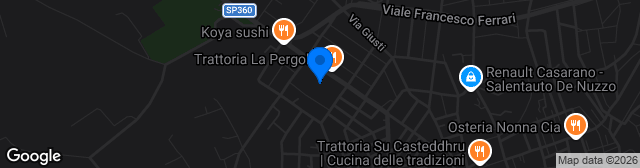 Map showing Stadio Giuseppe Capozza