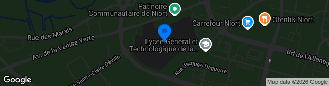 Map showing Stade René Gaillard