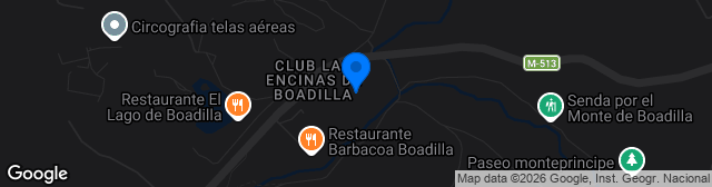Map showing Campo de Fútbol Municipal de Boadilla del Monte