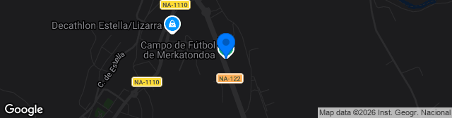 Map showing Estadio Merkatondoa