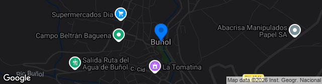 Map showing Ciudad Deportiva de Buñol - Campo 1