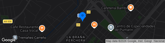 Map showing Estadio Santa Cruz