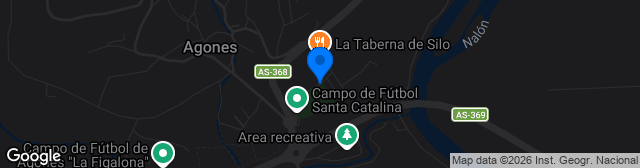 Map showing Estadio Santa Catalina