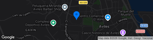 Map showing Estadio Román Suárez Puerta