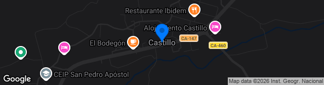 Map showing Campo San Pedro