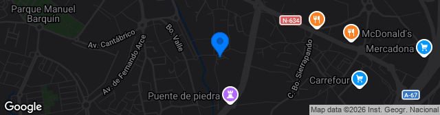 Map showing Campo Municipal Santa Ana