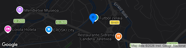 Map showing Estadio Garmendipe