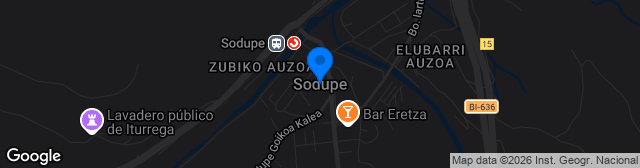 Map showing Campo Lorenzo Hurtado de Saratxo