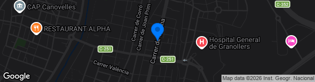 Map showing Campo Municipal Carrer Girona
