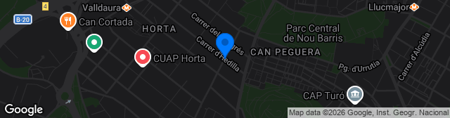 Map showing Estade Feliu i Codina