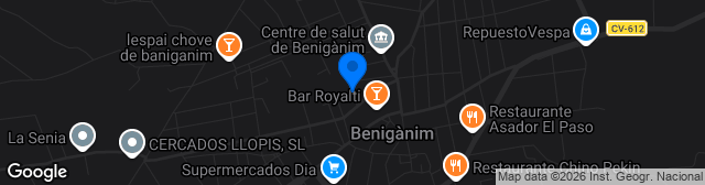 Map showing Campo Municipal Emilio Cuquerella