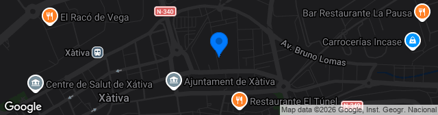 Map showing Estadio La Murta