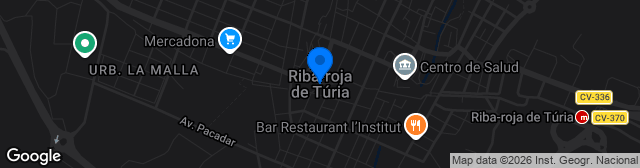 Map showing Estadio Hermanos Albiol
