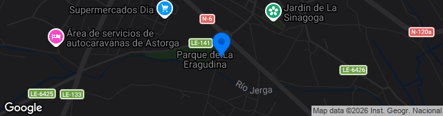 Map showing Estadio La Eragudina