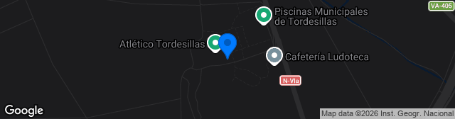 Map showing Estadio Las Salinas