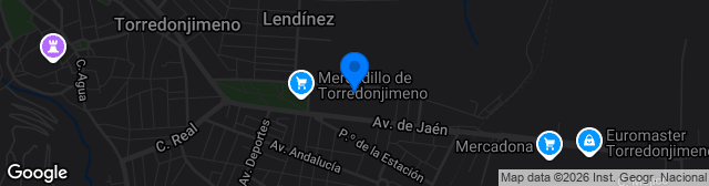 Map showing Estadio Matías Prats
