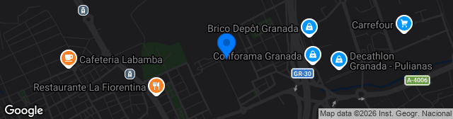 Map showing Ciudad Deportiva Maracena