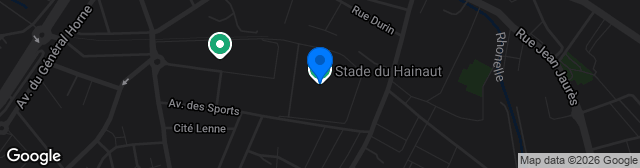 Map showing Stade du Hainaut