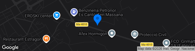 Map showing Estadio Es Torrentó