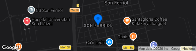 Map showing Estadio Municipal de Son Ferriol
