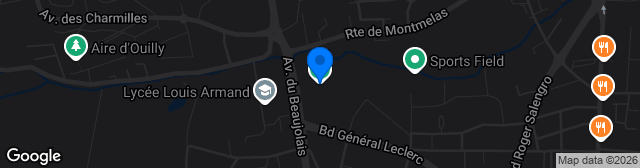 Map showing Stade Armand Chouffet