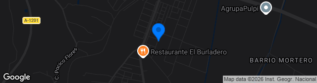 Map showing Estadio San Miguel