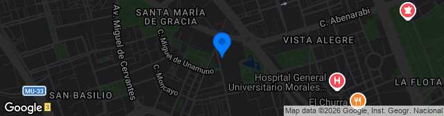 Map showing Estadio José Barnés