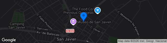 Map showing Estadio El Pitín