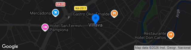 Map showing Estadio Lorenzo Goikoa
