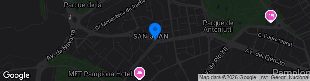 Map showing Estadio San Juan
