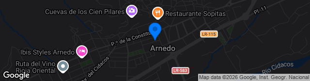 Map showing Estadio Sendero
