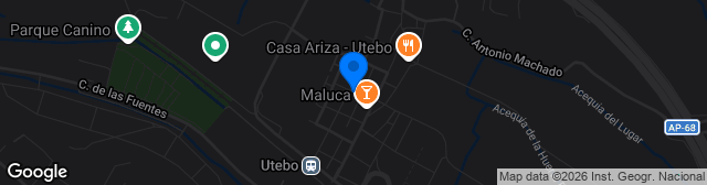 Map showing Estadio Santa Ana