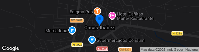 Map showing Estádio Municipal de Casas Ibañés