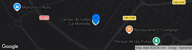 Map showing Estadio La Moheda