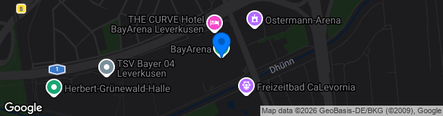 Map showing BayArena