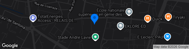 Map showing Stade Paul Escudé