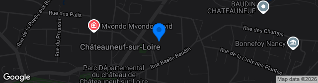 Map showing Stade Lièvre d'Or