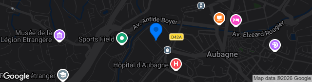 Map showing Stade de Lattre de Tassigny