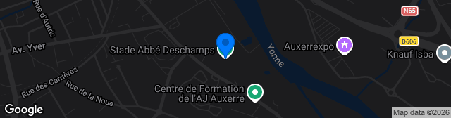 Map showing Stade de l'Abbé Deschamps (annexe 3)