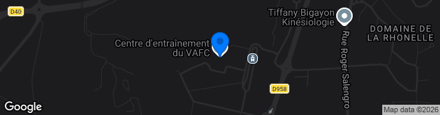 Map showing Stade Centre Formation VAFC