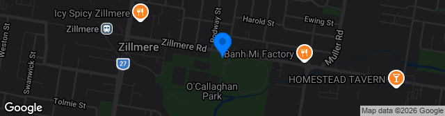 Map showing O'Callaghan Park