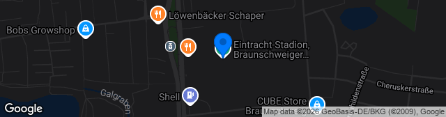 Map showing Eintracht-Stadion