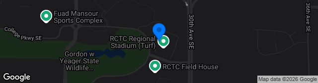 Map showing RCTC Stadium