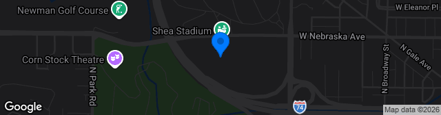Map showing Shea Stadium