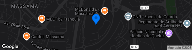 Map showing Estádio do Real SC