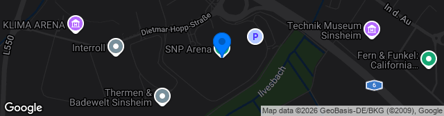 Map showing PreZero Arena