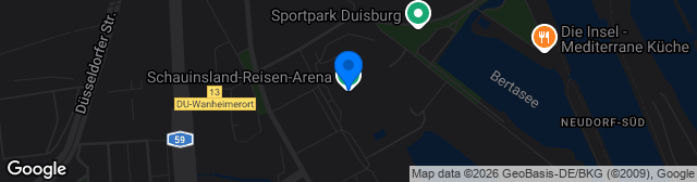 Map showing Schauinsland-Reisen-Arena