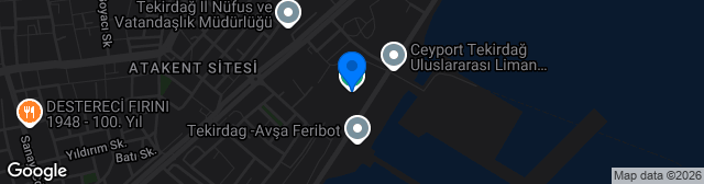 Map showing Namık Kemal Stadyumu